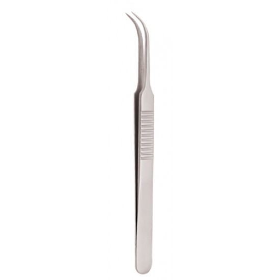 Serrated Handle Eyelash Tweezer