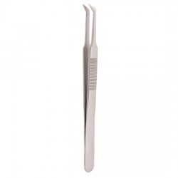 Serrated Handle Eyelash Tweezer