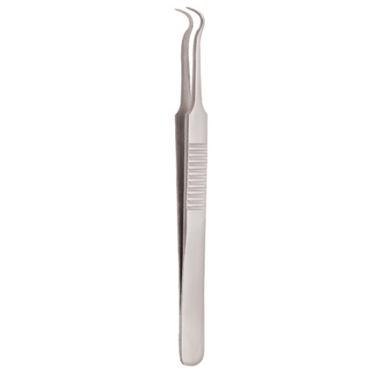 Serrated Handle Eyelash Tweezer