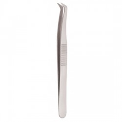 Serrated Handle Eyelash Tweezer