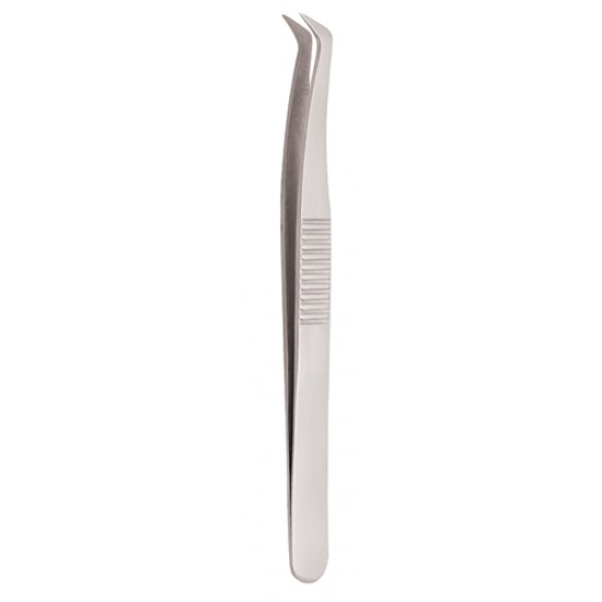 Serrated Handle Eyelash Tweezer