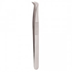 Serrated Handle Eyelash Tweezer