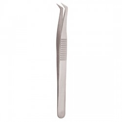 Serrated Handle Eyelash Tweezer