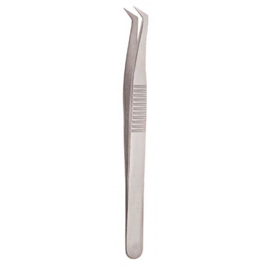 Serrated Handle Eyelash Tweezer