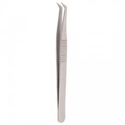 Serrated Handle Eyelash Tweezer