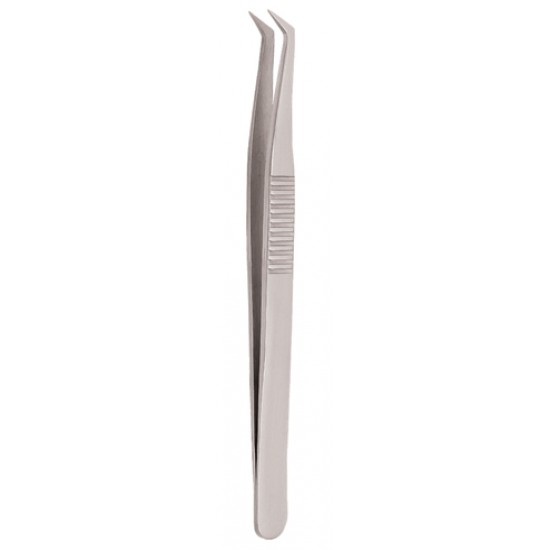 Serrated Handle Eyelash Tweezer