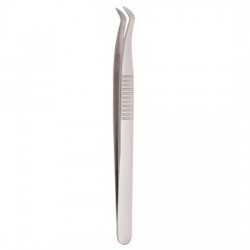 Serrated Handle Eyelash Tweezer