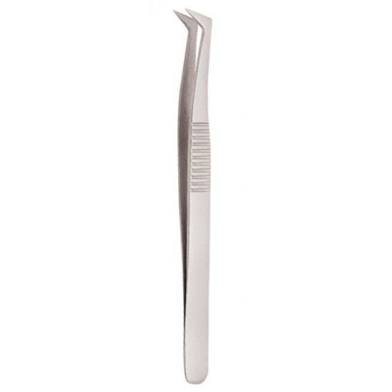 Serrated Handle Eyelash Tweezer