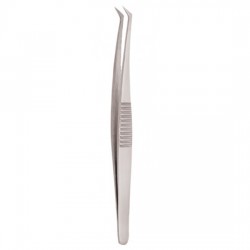 Serrated Handle Eyelash Tweezer