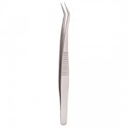 Serrated Handle Eyelash Tweezer