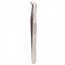 Serrated Handle Eyelash Tweezer