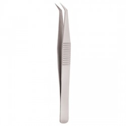 Serrated Handle Eyelash Tweezer