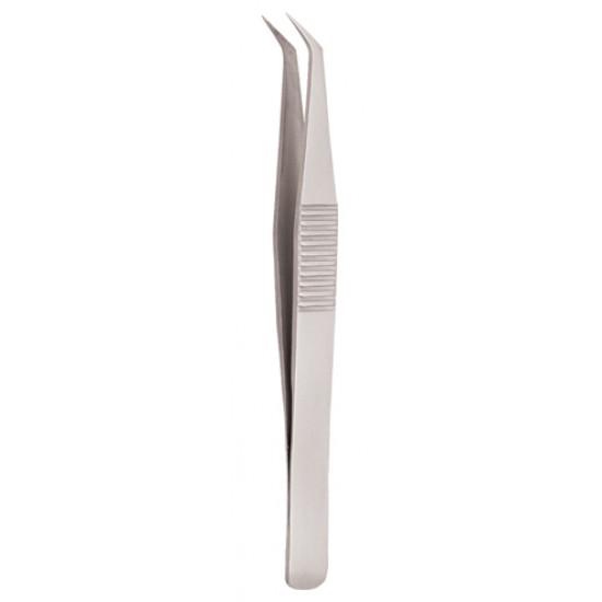 Serrated Handle Eyelash Tweezer