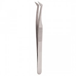 Serrated Handle Eyelash Tweezer