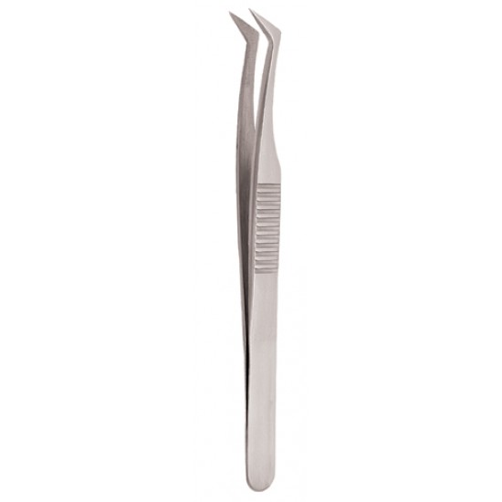 Serrated Handle Eyelash Tweezer